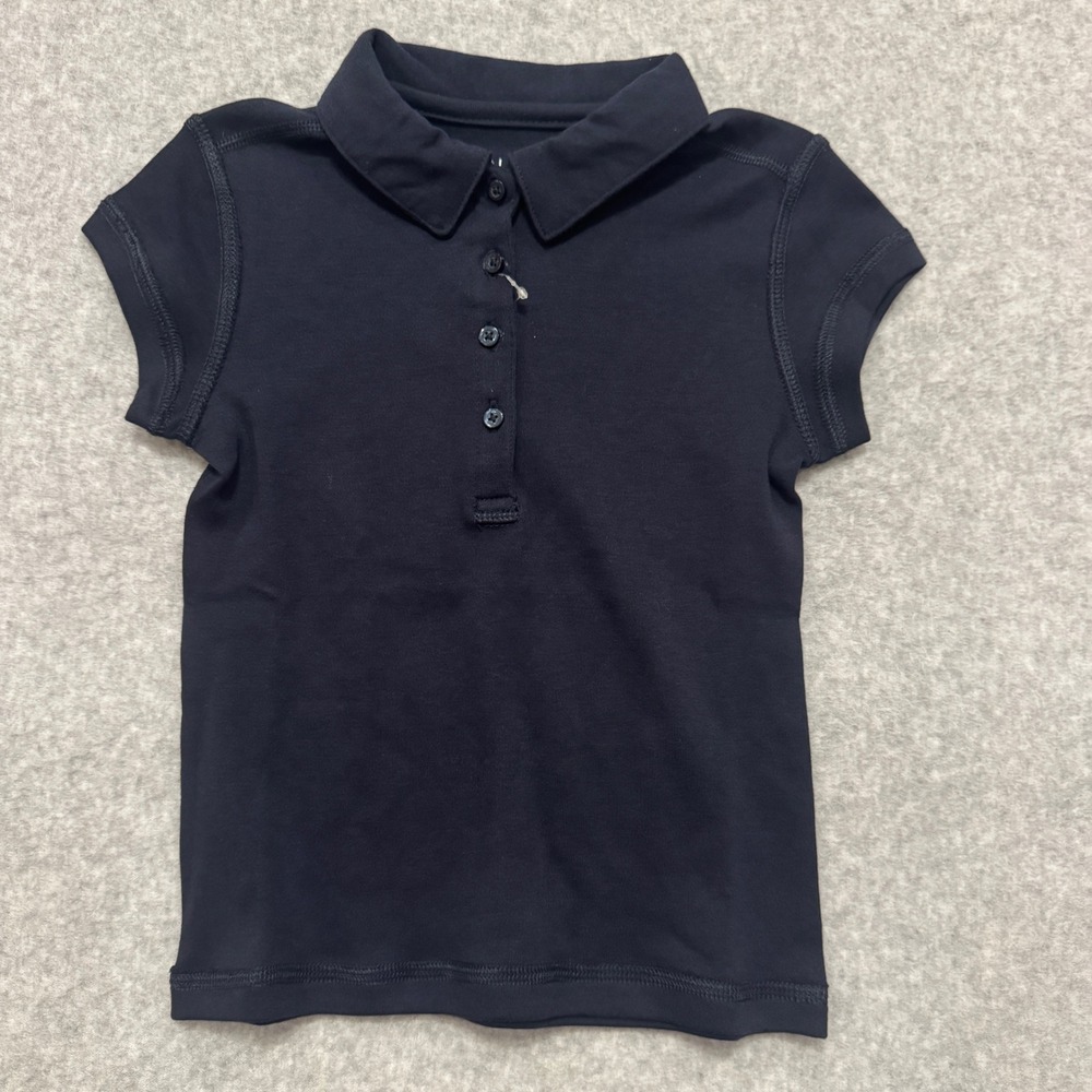Nautica Kids Sensory Friendly School Uniform Polo Shirt Navy Blue Size 4 S/P